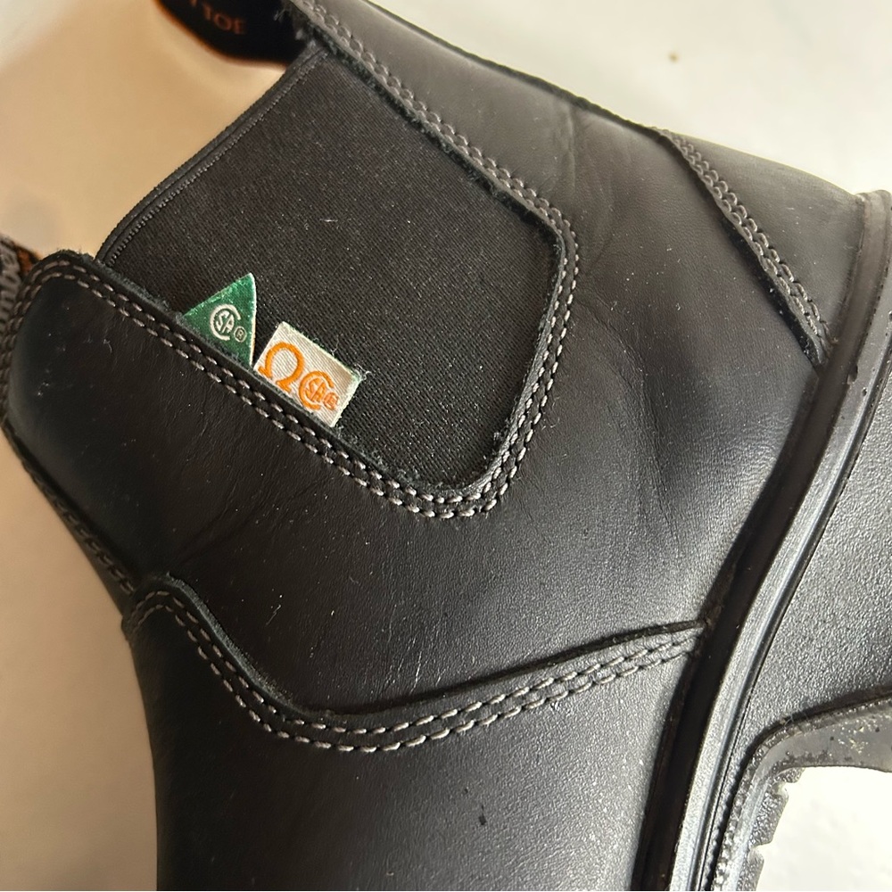 Timberland PRO csa Black Leather Pull-On Boots / steel toed. Like new! - Picture 4 of 12